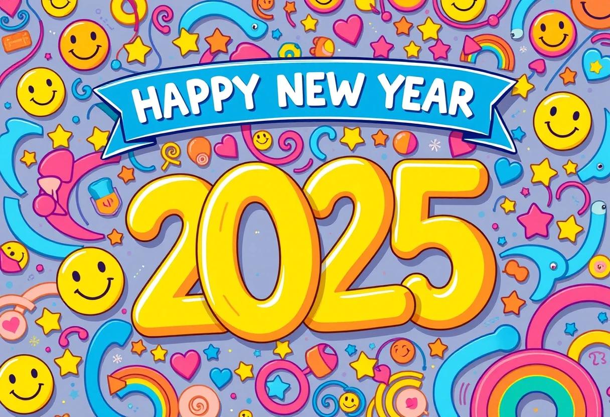 Happy New Year Emojis 2025 🎁🥳 Copy and Paste & Wish🎈 – SymbolsEmojis